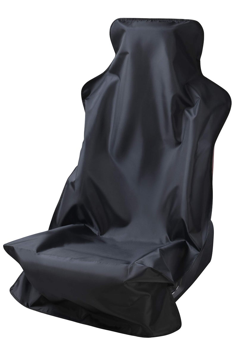 MAGCA LTD Magca Car Seat Cover Protector  Waterproof  Front Seat Cover for Universal Car Seat  Black  Pack of 1 - Image 1